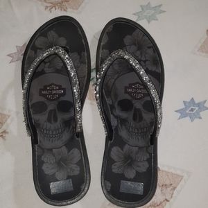 Harley Davidson Platform Flipp Flops